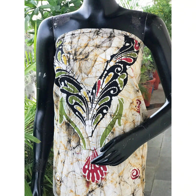 Hand-painted Kalam Batik kurti material in cotton