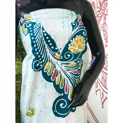 Hand-painted Kalam Batik kurti material in cotton