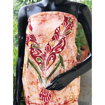Hand-painted Kalam Batik kurti material in cotton