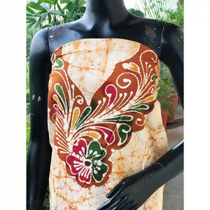 Hand-painted Kalam Batik kurti material in cotton