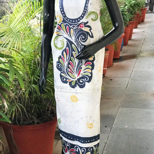 Hand-painted Kalam Batik kurti material in cotton
