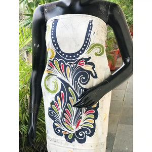 Hand-painted Kalam Batik kurti material in cotton