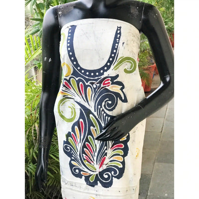 Hand-painted Kalam Batik kurti material in cotton