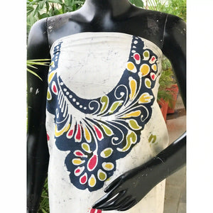 Hand-painted Kalam Batik kurti material in cotton