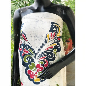 Hand-painted Kalam Batik kurti material in cotton