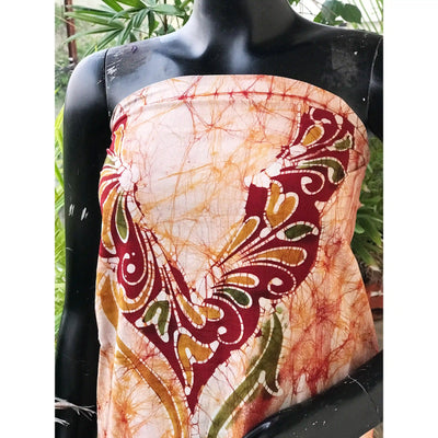 Hand-painted Kalam Batik kurti material in cotton