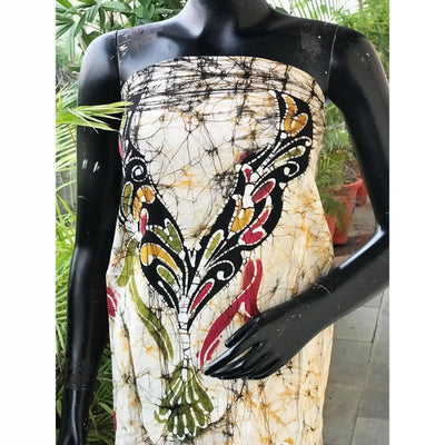 Hand-painted Kalam Batik kurti material in cotton