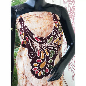 Hand-painted Kalam Batik kurti material in cotton