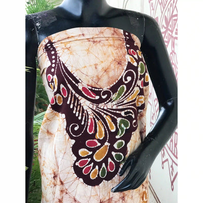 Hand-painted Kalam Batik kurti material in cotton