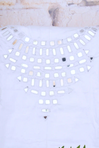 Mirror Work Cotton Kurti