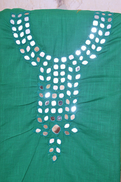 Mirror Work Cotton Kurti