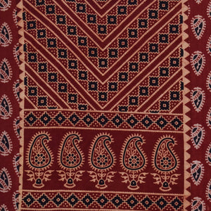 Ajrakh Block Print Patchwork Kurtis