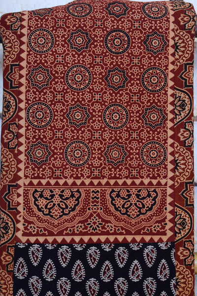 Ajrakh Block Print Patchwork Kurtis
