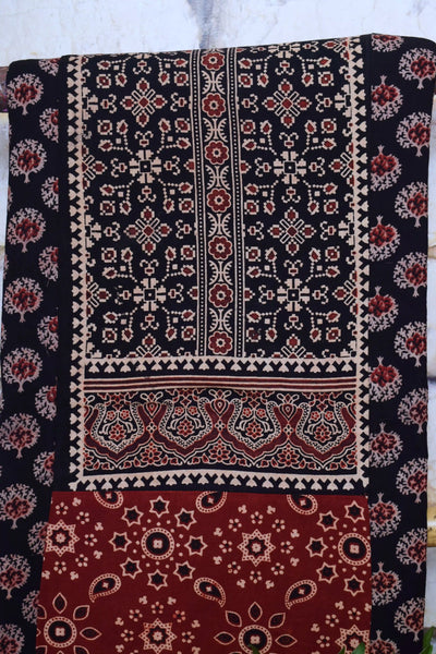 Ajrakh Block Print Patchwork Kurtis
