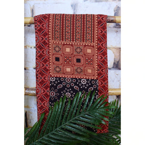 Ajrakh Block Print Patchwork Kurtis