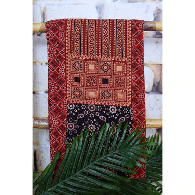 Ajrakh Block Print Patchwork Kurtis