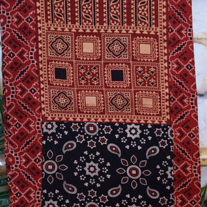 Ajrakh Block Print Patchwork Kurtis