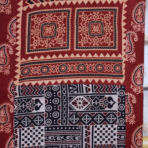 Ajrakh Block Print Patchwork Kurtis