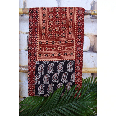 Ajrakh Block Print Patchwork Kurtis