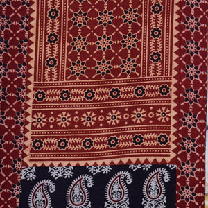 Ajrakh Block Print Patchwork Kurtis