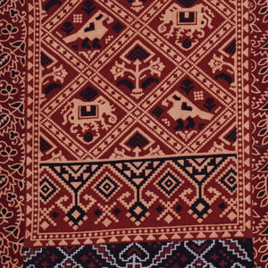 Ajrakh Block Print Patchwork Kurtis