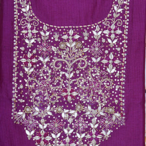 Zardosi Maheshwari Silk Kurti