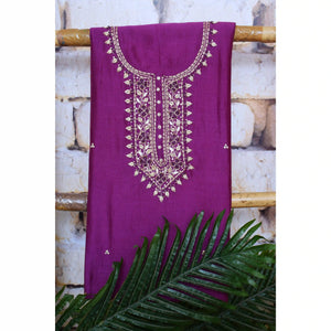 Zardosi Maheshwari Silk Kurti