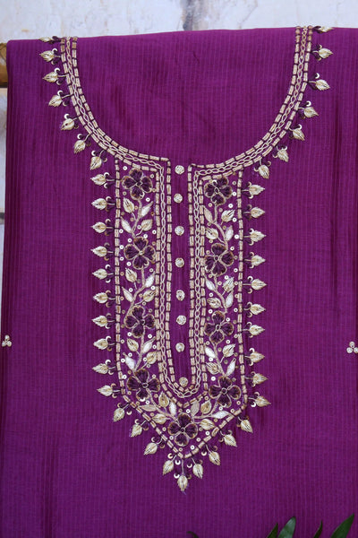 Zardosi Maheshwari Silk Kurti