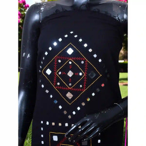 Designer Mirro Work Cotton Kurti