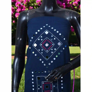 Designer Mirro Work Cotton Kurti