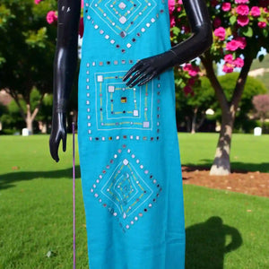 Designer Mirro Work Cotton Kurti