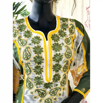 Chikankari Cotton Designer Kurtis