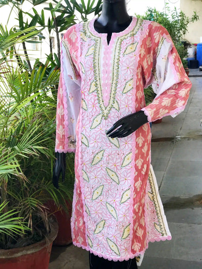 Chikankari Cotton Designer Kurtis