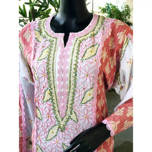 Chikankari Cotton Designer Kurtis
