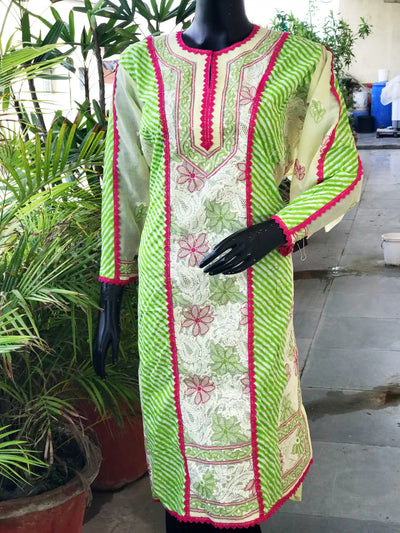 Chikankari Cotton Designer Kurtis