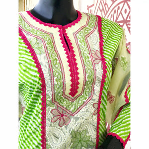 Chikankari Cotton Designer Kurtis