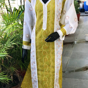Chikankari Cotton Designer Kurtis