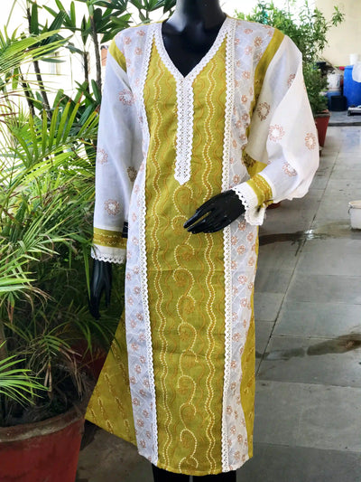 Chikankari Cotton Designer Kurtis