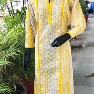 Chikankari Cotton Designer Kurtis