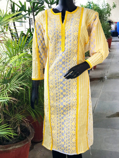 Chikankari Cotton Designer Kurtis