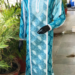Chikankari Cotton Designer Kurtis