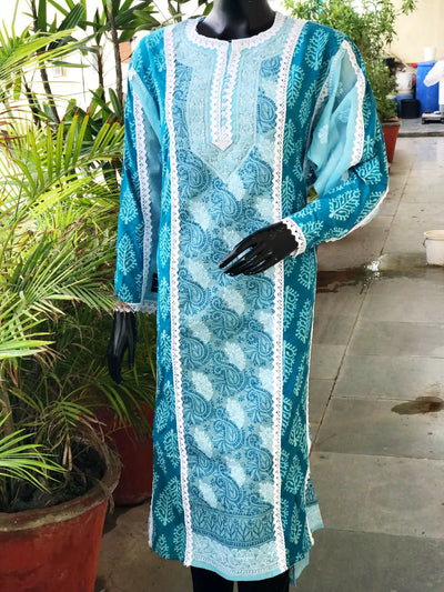 Chikankari Cotton Designer Kurtis