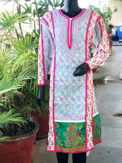 Chikankari Cotton Designer Kurtis