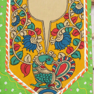Pen Kalamkari Kurti Fabric - SSEthnics