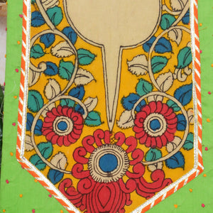 Pen Kalamkari Kurti Fabric - SSEthnics