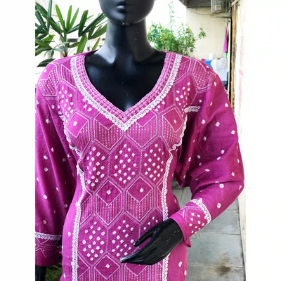 Bandhani cotton kurti | Sangisathi