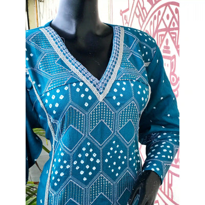 Bandhani cotton kurti | Sangisathi