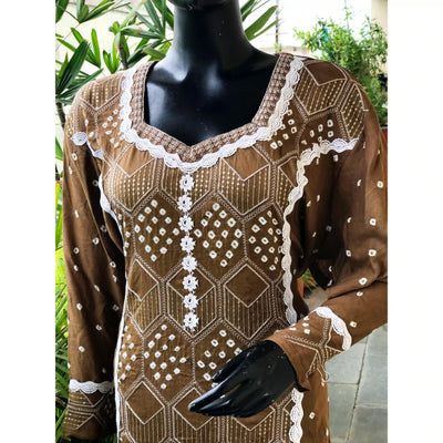 Bandhani cotton kurti | Sangisathi