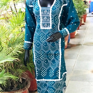 Bandhani cotton kurti | Sangisathi