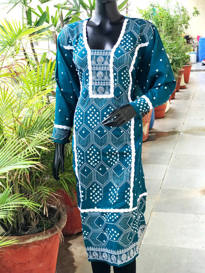 Bandhani cotton kurti | Sangisathi